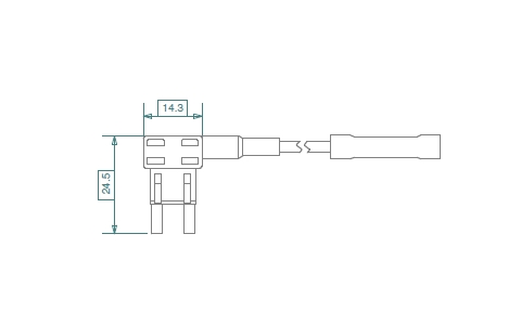 miniOTO holder H7400 Product Drawing