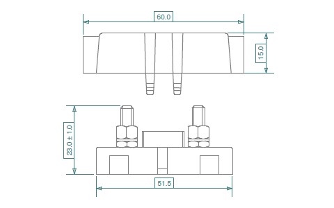 midiOTO holder HMD1 Product Drawing
