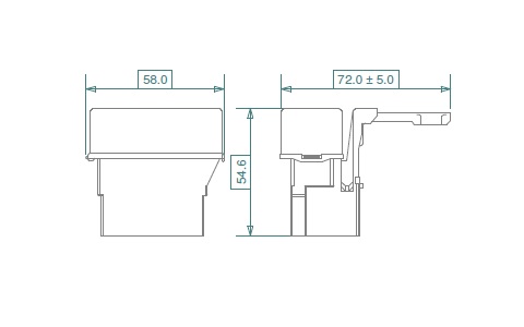 japOTO L-AS holder HLA3 Product Drawing