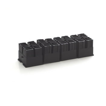 normOTO holder H1295 Each of the 4 connectors can be individually hooked-up to the fuse holder base unit